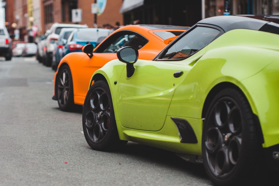 Contemporary luxury bright sports autos
